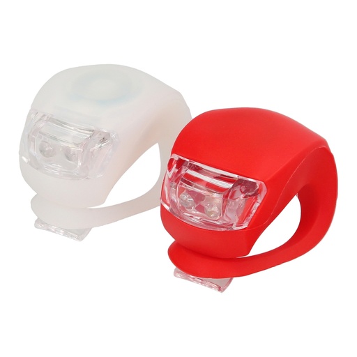 [19042050] Kit Luces Led Bicicleta 2 Luces Basic. LED para bici, Luz para patin, Luz de posición, Luces bicicleta, LEDs bicicleta
