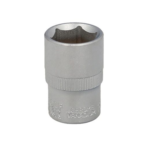 [2109050] Llave Vaso 1/2" Hexagonal 19 mm. Perfil de 6 caras. Acero Cromo Vanadio, Aristas Redondas