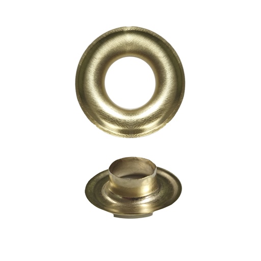 [2325960] Ojetes / Ojales Metalicos Grandes Para Lona Ø Interior 10 mm. (Bolsa 100 Unidades)