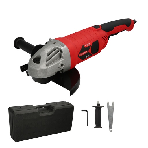 [7021655] Amoladora Angular 2.400 Watt. Disco Ø 230 mm. 6.500 R.P.M. Mango 3 Posiciones Eje M14 Protector Disco Ajustable, Anti arranque