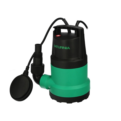 [8064000] Bomba Aguas Limpias Sumergible 250 Watt. 5.500 lts/hora, Profundidad 5 Mts, Elevación 4,5 mts. Particulas max. Ø 2-3 mm.