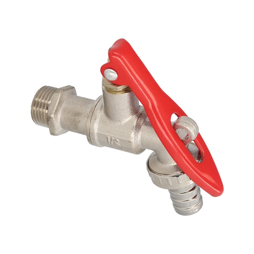 [4040390] Grifo Esfera 1/2"  Con Sistema De Bloqueo Por Candado Grifo Jardin Exterior, Grifo Con Bloqueo y Conector Manguera