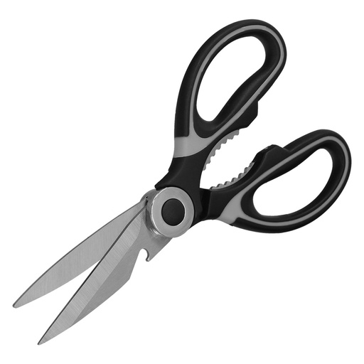 [5370400] Tijeras Cocina Hojas de Acero Inoxidable, Mangos Ergonomicos en TPR Con Funda Protectora
