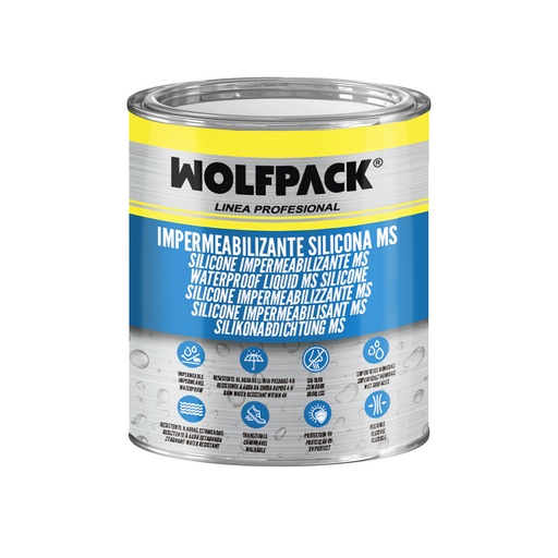 [14040019] Impermeabilizante Silicona Ms Polymer Blanco 1 Kg. Silicona Liquida, Revestimiento Acrilico, Impermeabilizante, Pintura Acrilica