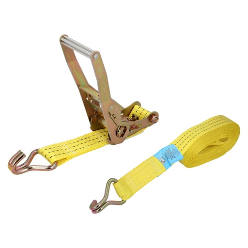 [15030335] Cinta De Amarre Con Ratchet 9 metros x 50 mm. Trinquete Metalico Automatico, Cincha, Eslinga Mercancia, Correa Sujeción