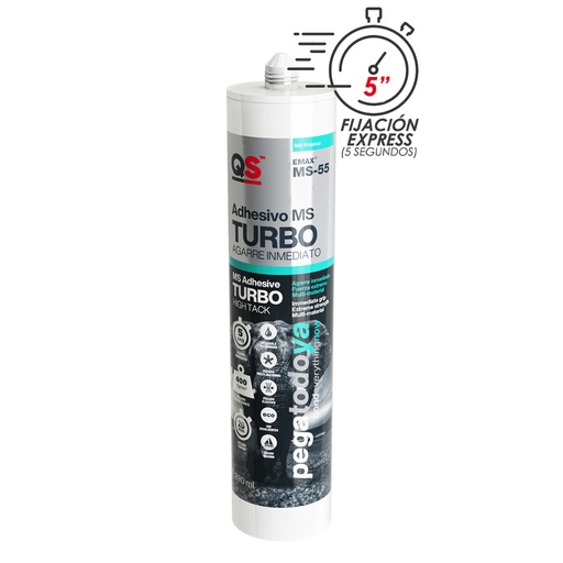 [14040035] Adhesivo Emax Ms-55 Agarre Instantáneo Turbo Blanco 290 ml.