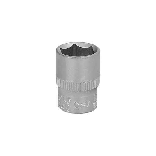 [2109390] Llave Vaso 1/4" Hexagonal 13 mm. Perfil de 6 caras. Acero Cromo Vanadio, Aristas Redondas