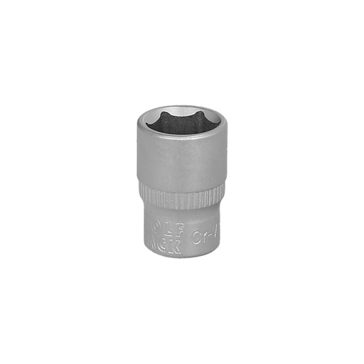 [2109385] Llave Vaso 1/4" Hexagonal 12 mm. Perfil de 6 caras. Acero Cromo Vanadio, Aristas Redondas