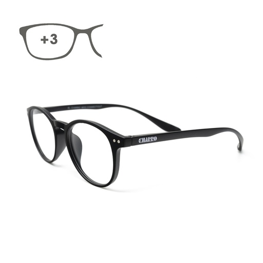 [15042405] Gafas Lectura Connecticut Negras Aumento +3,0 Patillas Para Colgar Del Cuello , Gafas De Vista, Gafas De Aumento