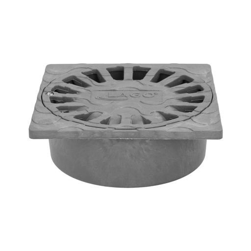 [4116010] Sumidero Sifónico Pvc  15x15 cm. Salida De Ø 75 / 50 mm. desagüe, Desaguadero, Tragadero, Alcantarilla,
