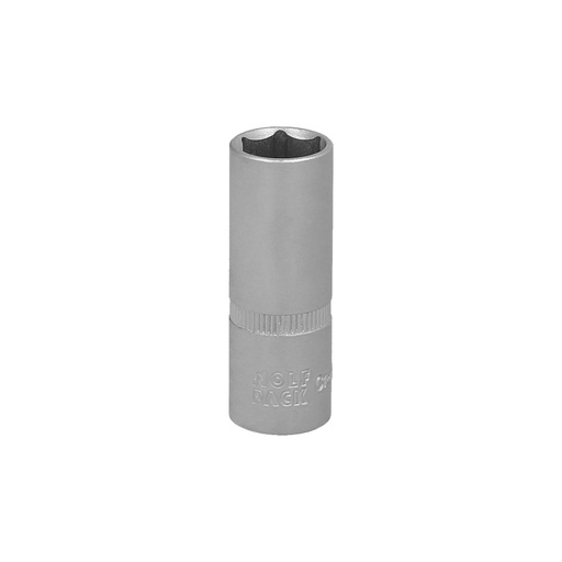[2109335] Llave Vaso 1/4" Hexagonal Larga 10 mm. Perfil de 6 caras. Acero Cromo Vanadio, Aristas Redondas