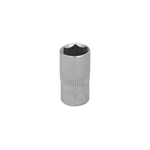 [2109370] Llave Vaso 1/4" Hexagonal 7 mm. Perfil de 6 caras. Acero Cromo Vanadio, Aristas Redondas