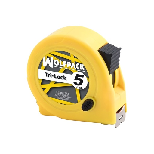 [2300550] Flexometro Magnético Amarillo Con Freno  5 Metros / 19 mm.