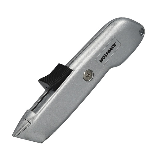 [2510827] Cutter Autoretractil Con Hoja Acero Sk5 Carcasa De Aluminio Diseño Ergonomico, Cuchillo Seguridad, Cutters Seguridad,