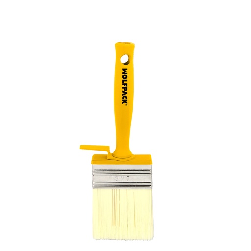 [12012771] Brocha Profesional Techos 70x30 mm. Cerda Blanca. Mango Ergonomico, Con Gancho. Brocha Pintura, Brocha Pintor Profesional