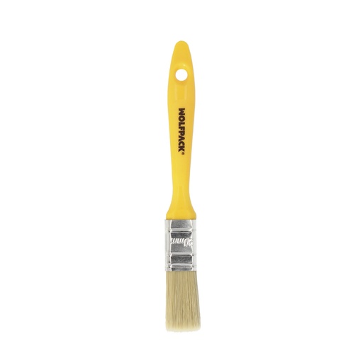 [12012801] Paletina Profesional Cerda Blanca Ancho 20 mm. Cerdas Naturales Mango Plastico Ergonomico, Brocha Pintor, Pincel Pintura
