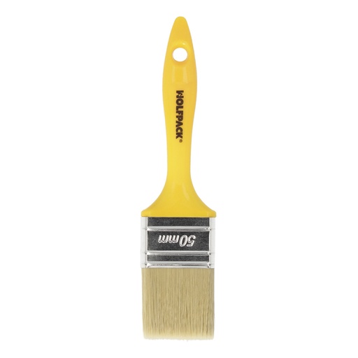 [12012816] Paletina Profesional Cerda Blanca Ancho 50 mm. Cerdas Naturales Mango Plastico Ergonomico, Brocha Pintor, Pincel Pintura