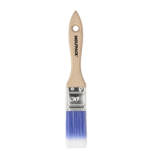 [12012401] Paletina Profesional Plus Ancho 30 mm. Cerdas Sintenticas PBT, Mango Madera Haya Ergonomico, Brocha Pintor, Pincel Pintura