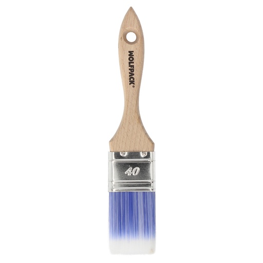 [12012406] Paletina Profesional Plus Ancho 40 mm. Cerdas Sintenticas PBT, Mango Madera Haya Ergonomico, Brocha Pintor, Pincel Pintura