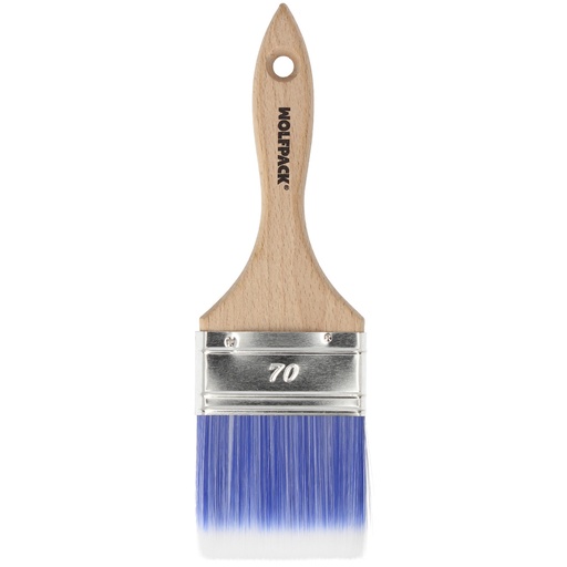 [12012421] Paletina Profesional Plus Ancho 70 mm. Cerdas Sintenticas PBT, Mango Madera Haya Ergonomico, Brocha Pintor, Pincel Pintura