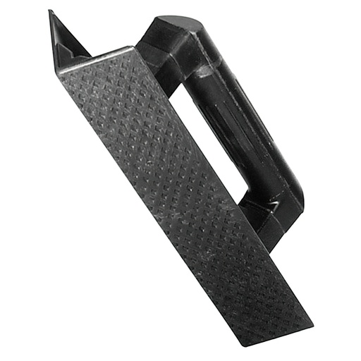 [2300575] Talocha Plástico Para Rincón Mango Redondo 36 cm. negra