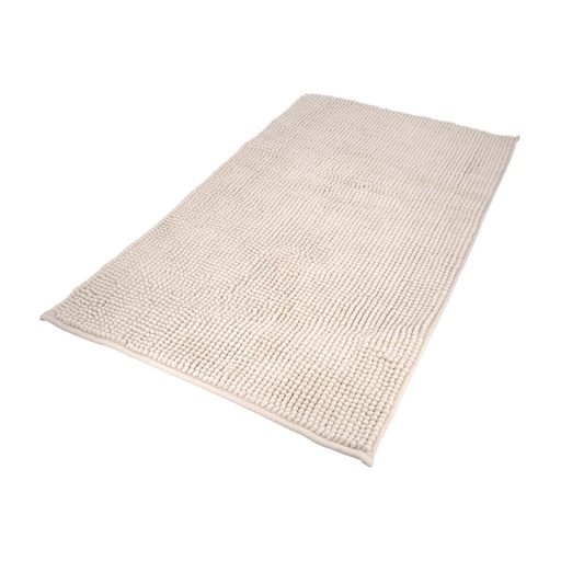 [4042570] Alfombra Baño Poliéster Chenilla 50x80 cm. Marrón.