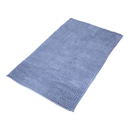 [4042571] Alfombra Baño Poliéster Chenilla 50x80 cm. Azul.