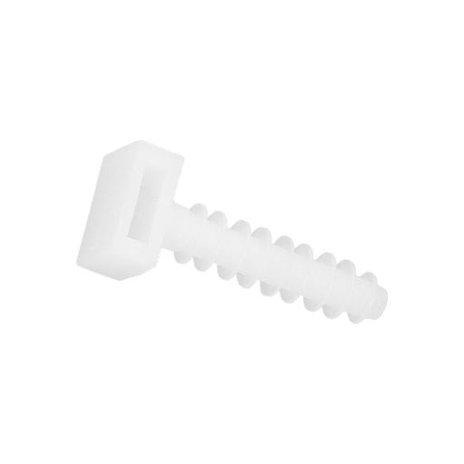 [13050361] Taco Fijación Brida Nylon Blanco 8 mm. (Bolsa 100 Unidades)